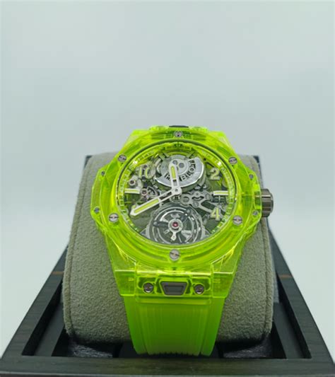 Hublot yellow neon saxem